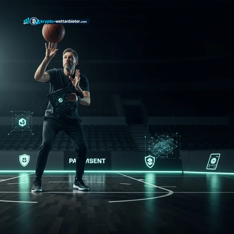 Professioneller Athlet in Aktion bei einem Event für Krypto Sportwetten